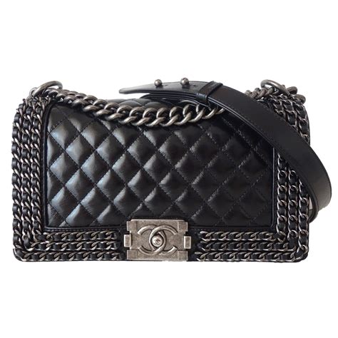 chanel boy bag black 2012 limited edition|Chanel boy bag for sale.